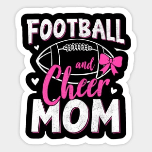 Funny Cheerleading Mom Football and Cheer Mom Sticker